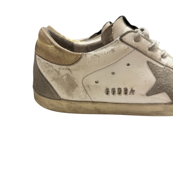 Golden Goose Superstar White Star Sneakers Designer Distressed EU 37 7 US - Picture 6 of 16
